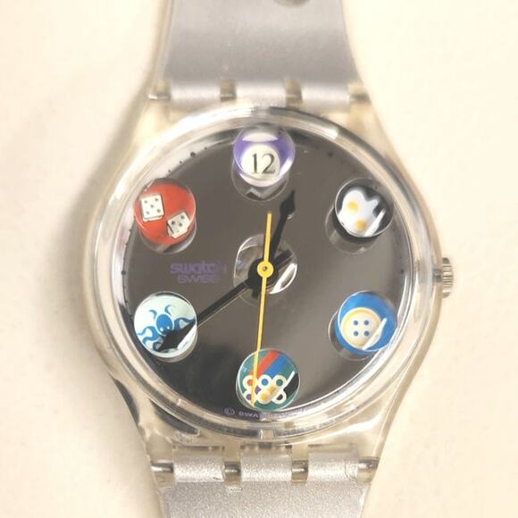 Swatch watch LENS HEAVEN GK214 1996 Standard Gents Designed by Constantin Boym - Picture 1 of 11